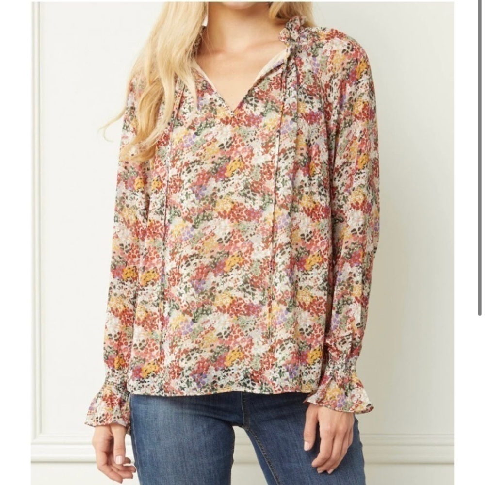 Entro Picture Perfect Floral Blouse